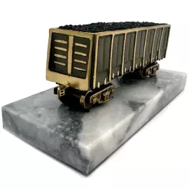 Сувенир из бронзы и мрамора "Вагон"